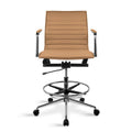 Fauteuil de dessinateur ergonomique moderne avec hauteur et repose-pieds réglables pour bureau à domicile