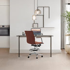 Fauteuil de dessinateur ergonomique moderne avec hauteur et repose-pieds réglables pour bureau à domicile