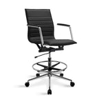 Fauteuil de dessinateur ergonomique moderne avec hauteur et repose-pieds réglables pour bureau à domicile