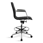 Fauteuil de dessinateur ergonomique moderne avec hauteur et repose-pieds réglables pour bureau à domicile