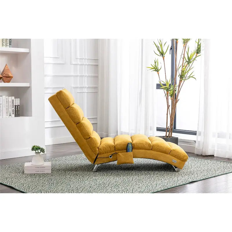 Chaise longue en lin d'intérieur - 58,27 x 21,65 x 34,25