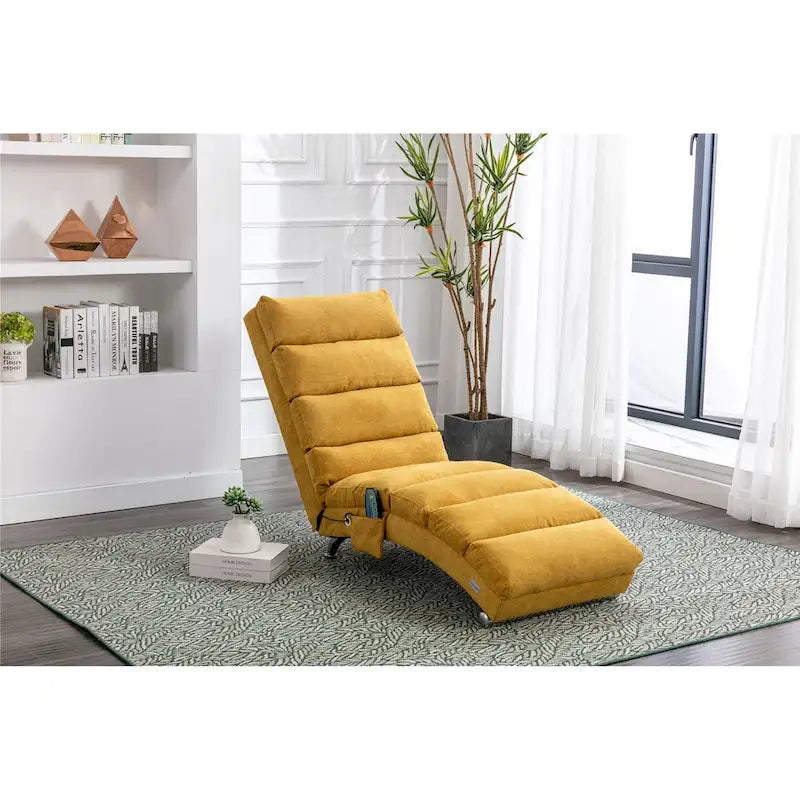 Chaise longue en lin d'intérieur - 58,27 x 21,65 x 34,25