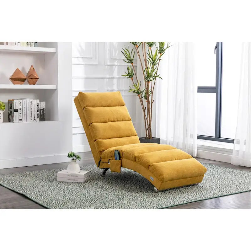 Chaise longue en lin d'intérieur - 58,27 x 21,65 x 34,25