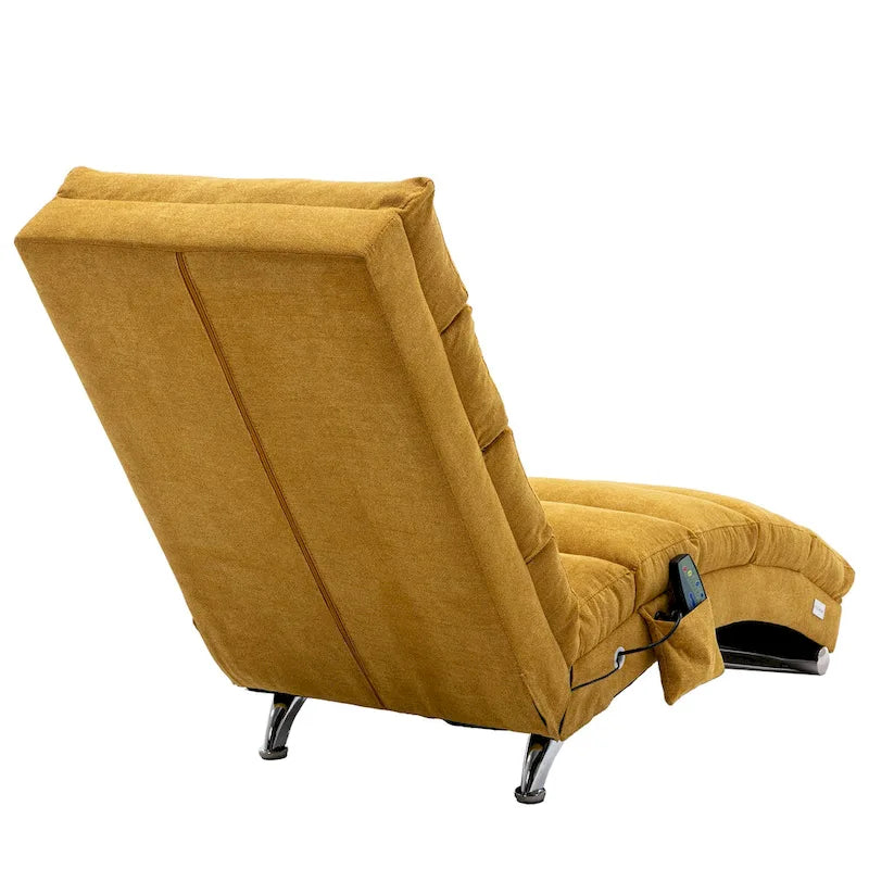 Chaise longue en lin d'intérieur - 58,27 x 21,65 x 34,25