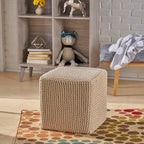 Tessie Knitted Foot Stool by Christopher Knight Home