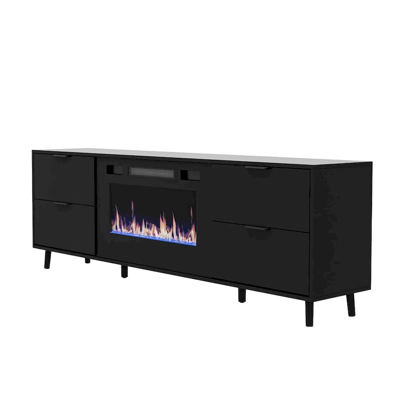 Meuble TV Chauffage Électrique Télécommande