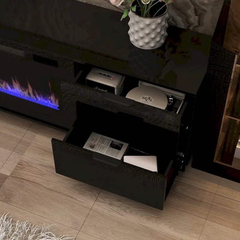 Meuble TV Chauffage Électrique Télécommande