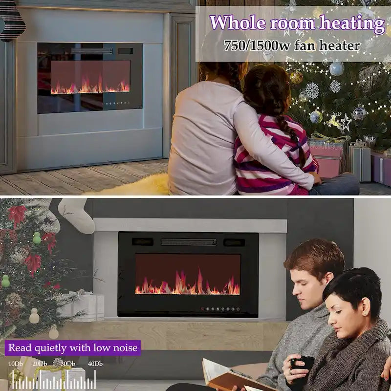 Meuble TV Chauffage Électrique Télécommande
