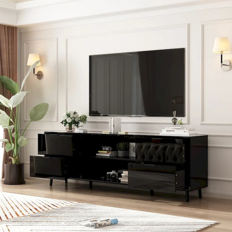 Meuble TV Chauffage Électrique Télécommande