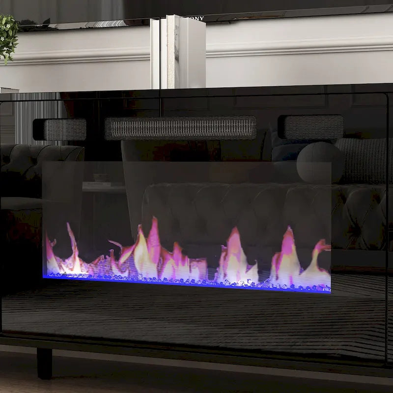 Meuble TV Chauffage Électrique Télécommande