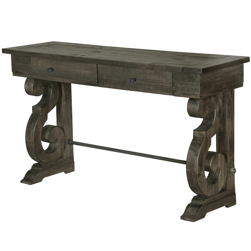 Console de rangement à poivre vieilli traditionnel