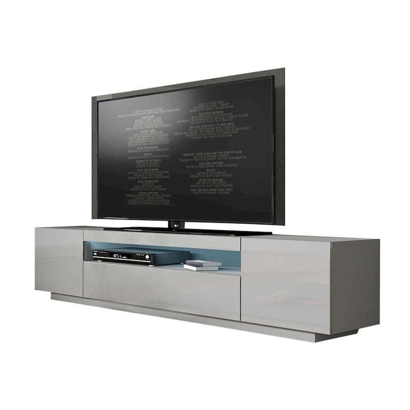 Meuble TV moderne de 79 pouces avec lumières LED