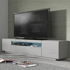 Meuble TV moderne de 79 pouces avec lumières LED