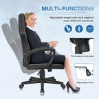 Fauteuil de bureau gaming en cuir à dossier haut
