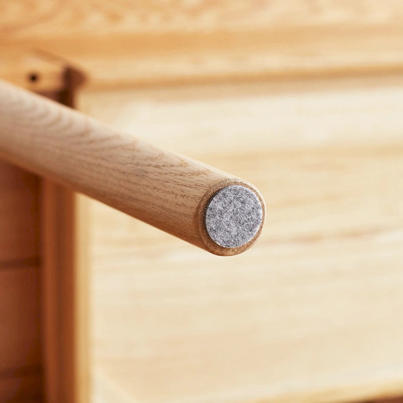 Bureau d'ordinateur en bois massif naturel à 100 %