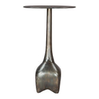 Table d'appoint gris anthracite avec étagère inférieure ouverte pour le salon ou la chambre