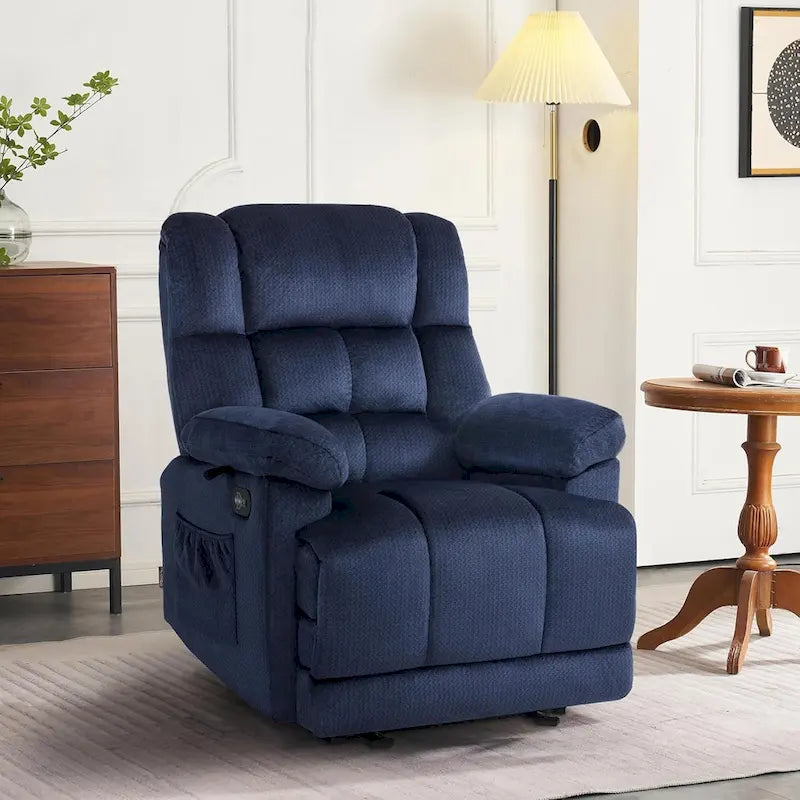 Fauteuil inclinable électrique avec fonction de chauffage et de massage pour le salon