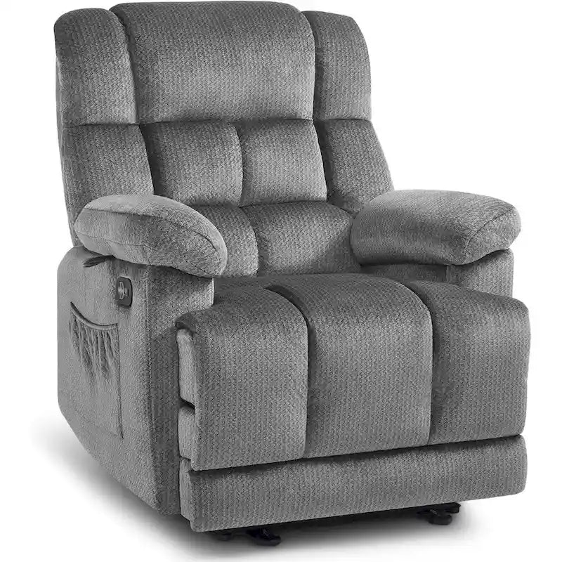 Fauteuil inclinable électrique avec fonction de chauffage et de massage pour le salon