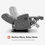 Fauteuil inclinable électrique avec fonction de chauffage et de massage pour le salon