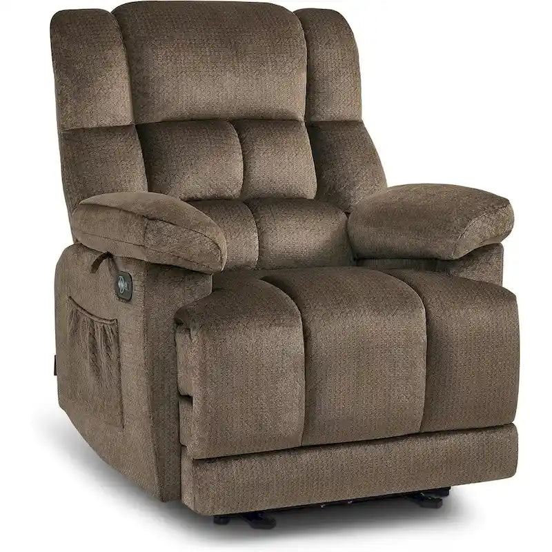 Fauteuil inclinable électrique avec fonction de chauffage et de massage pour le salon