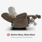 Fauteuil inclinable électrique avec fonction de chauffage et de massage pour le salon