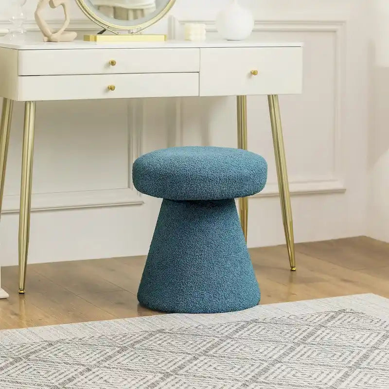 Grand repose-pieds ottoman doux en forme de champignon pour salon et chambre