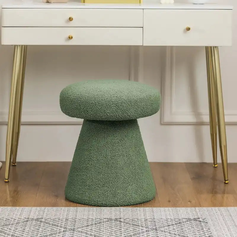 Grand repose-pieds ottoman doux en forme de champignon pour salon et chambre
