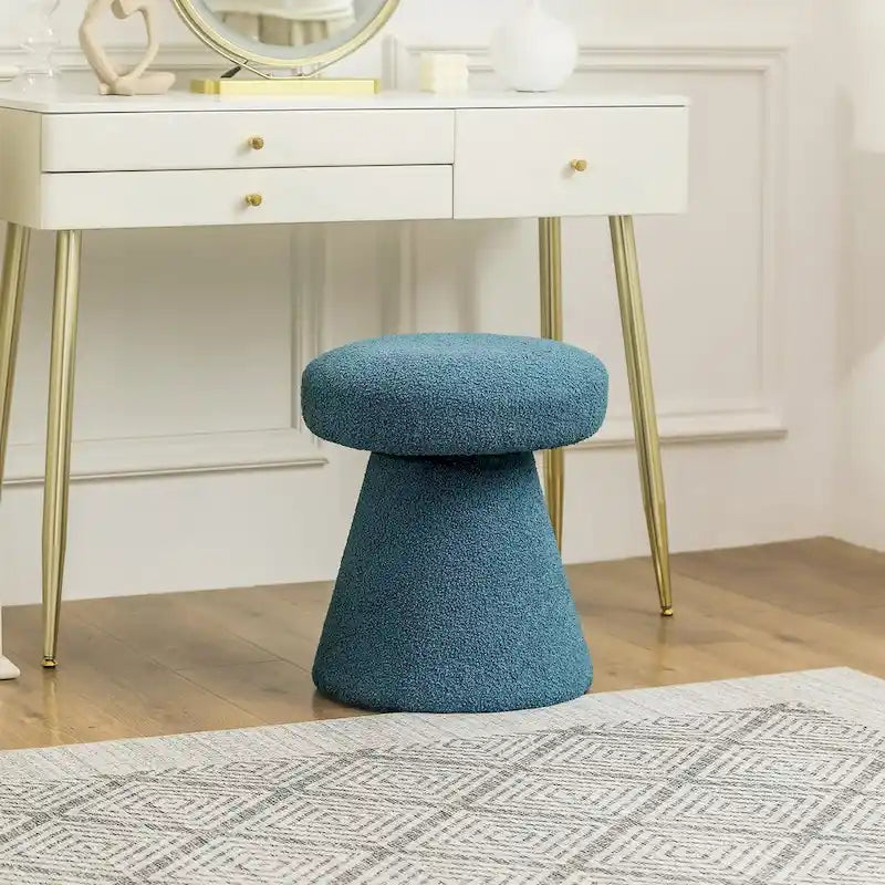 Grand repose-pieds ottoman doux en forme de champignon pour salon et chambre