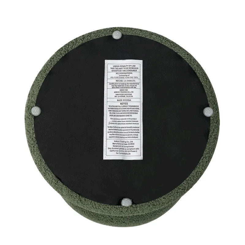 Grand repose-pieds ottoman doux en forme de champignon pour salon et chambre