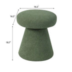 Grand repose-pieds ottoman doux en forme de champignon pour salon et chambre