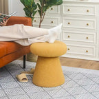 Grand repose-pieds ottoman doux en forme de champignon pour salon et chambre