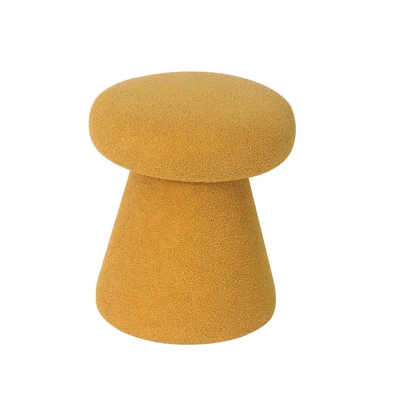 Grand repose-pieds ottoman doux en forme de champignon pour salon et chambre