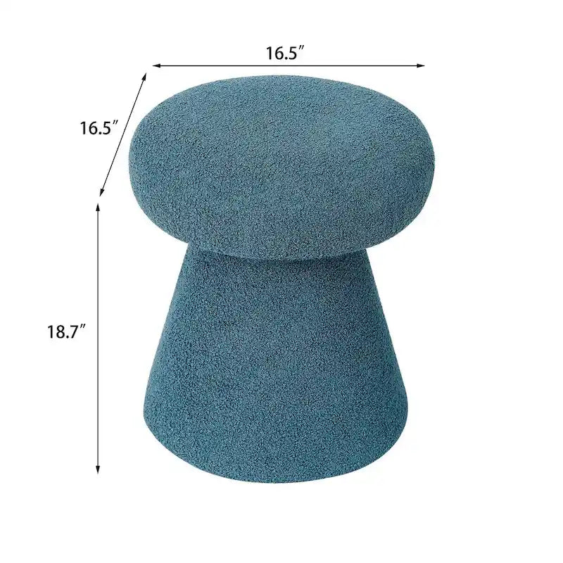 Grand repose-pieds ottoman doux en forme de champignon pour salon et chambre