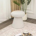 Grand repose-pieds ottoman doux en forme de champignon pour salon et chambre