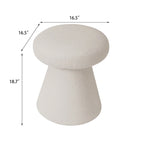 Grand repose-pieds ottoman doux en forme de champignon pour salon et chambre