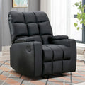 Fauteuil inclinable manuel à bascule avec massage et porte-gobelets
