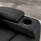 Fauteuil inclinable manuel à bascule avec massage et porte-gobelets
