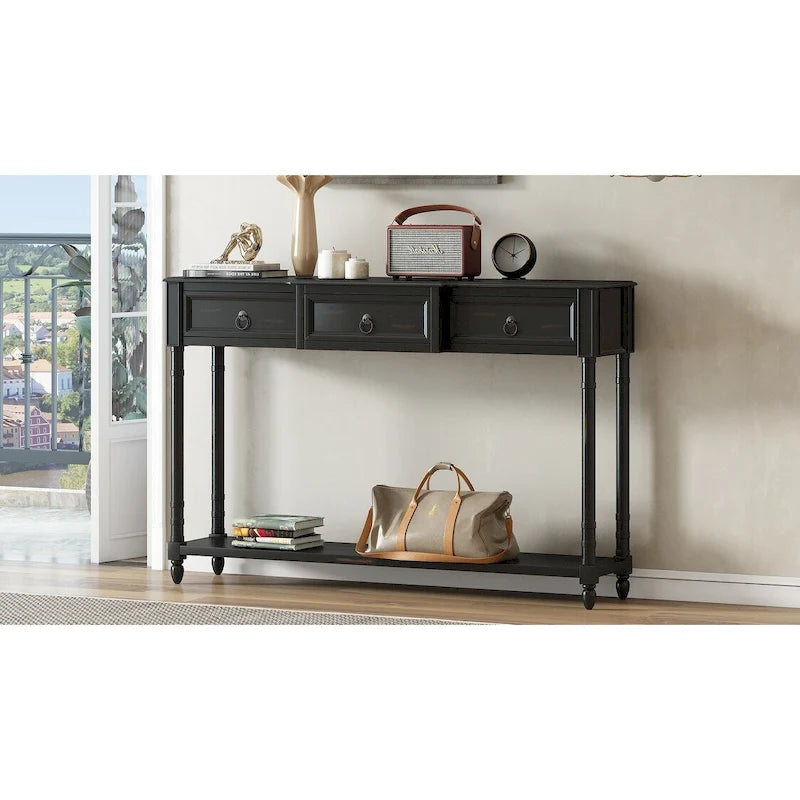 Console Table - Table d'appoint pour canapé avec tiroirs pour entrée