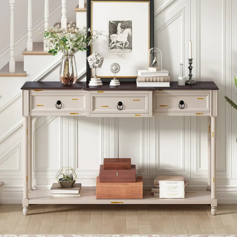 Console Table - Table d'appoint pour canapé avec tiroirs pour entrée