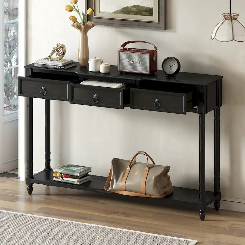 Console Table - Table d'appoint pour canapé avec tiroirs pour entrée