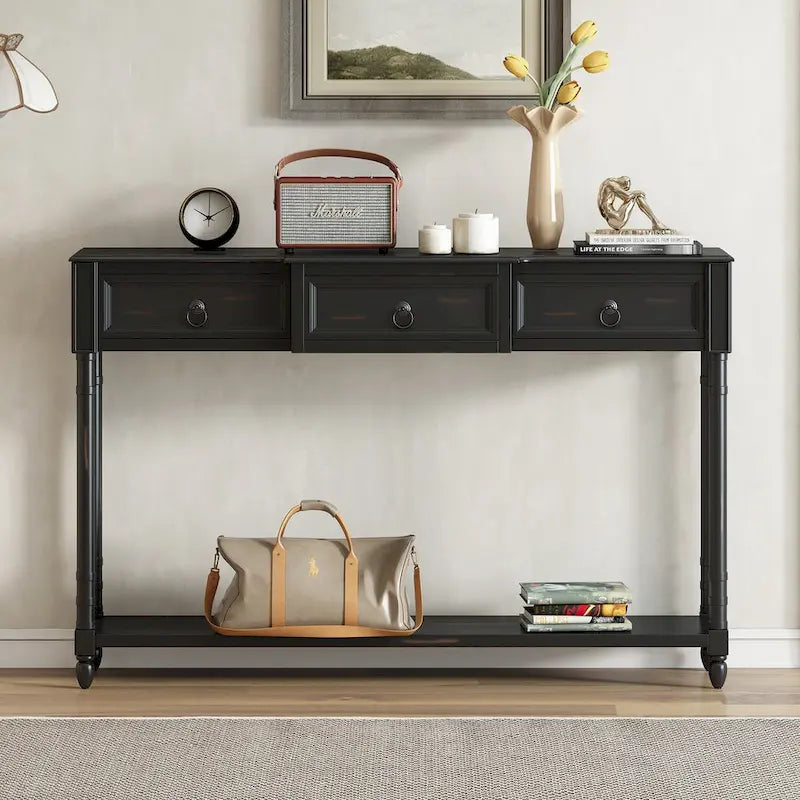Console Table - Table d'appoint pour canapé avec tiroirs pour entrée