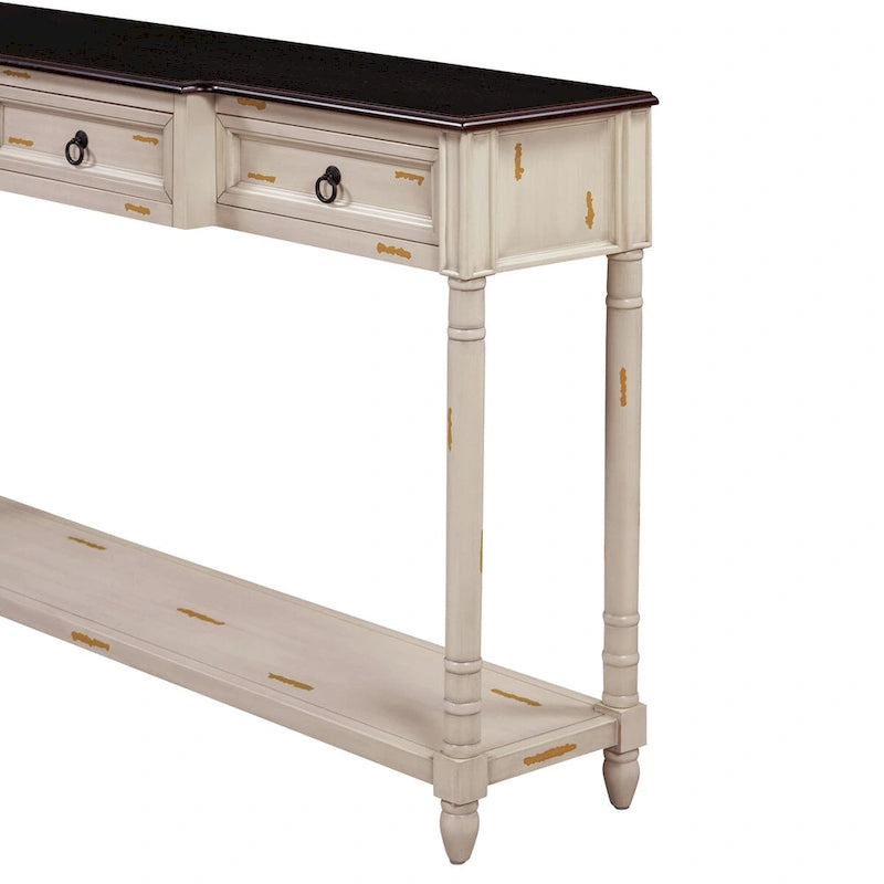 Console Table - Table d'appoint pour canapé avec tiroirs pour entrée