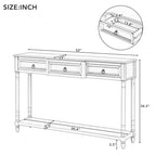 Console Table - Table d'appoint pour canapé avec tiroirs pour entrée