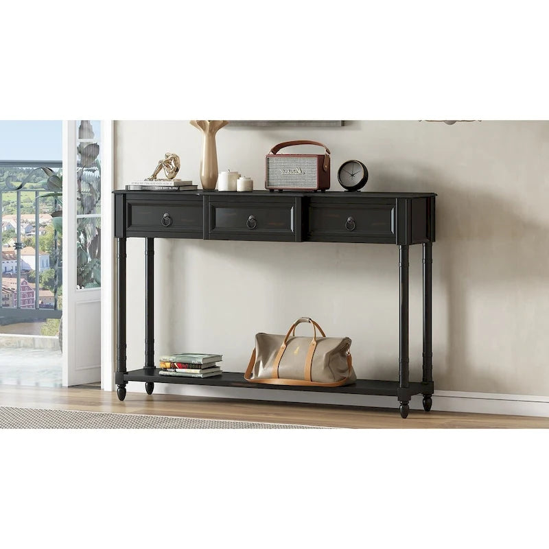 Console Table - Table d'appoint pour canapé avec tiroirs pour entrée