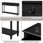 Console Table - Table d'appoint pour canapé avec tiroirs pour entrée