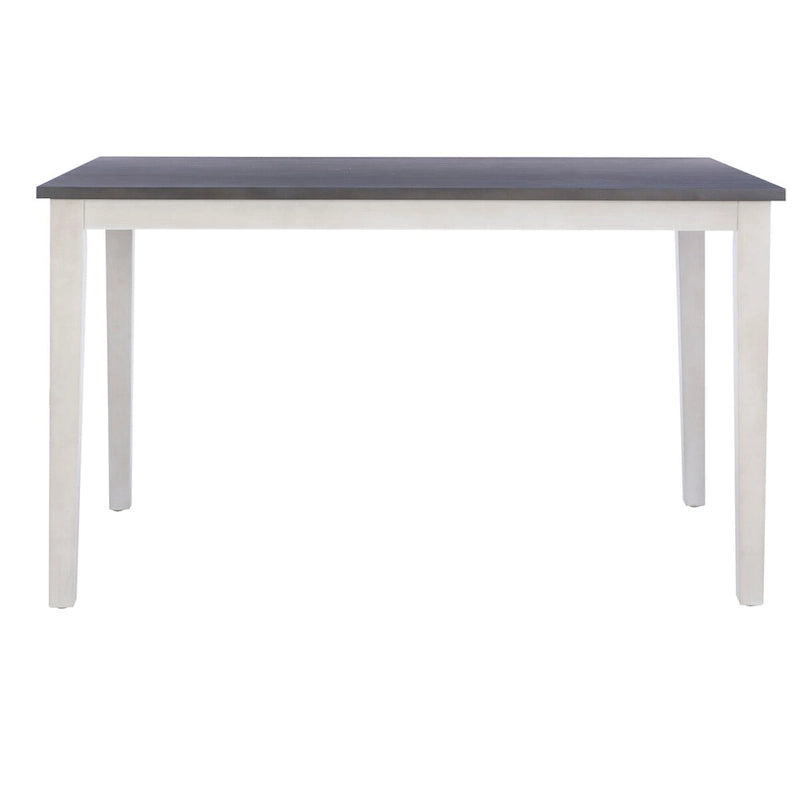 Table à manger hauteur comptoir en bois d'acacia blanc