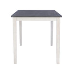 Table à manger hauteur comptoir en bois d'acacia blanc
