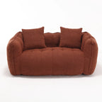 Canapé inclinable carré confortable avec coussins épais et structure robuste pour le salon