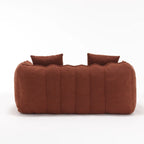 Canapé inclinable carré confortable avec coussins épais et structure robuste pour le salon
