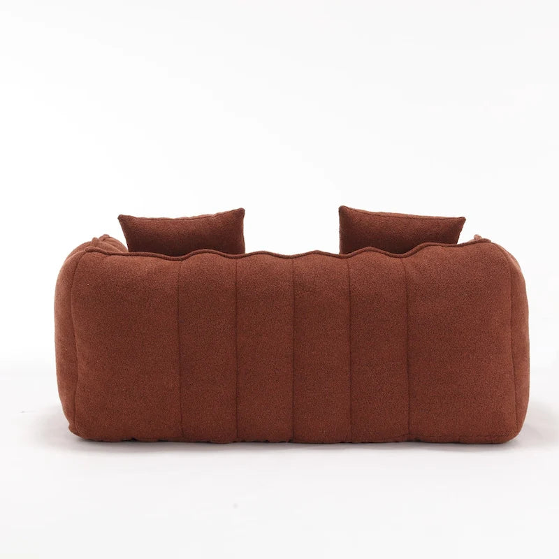 Canapé inclinable carré confortable avec coussins épais et structure robuste pour le salon
